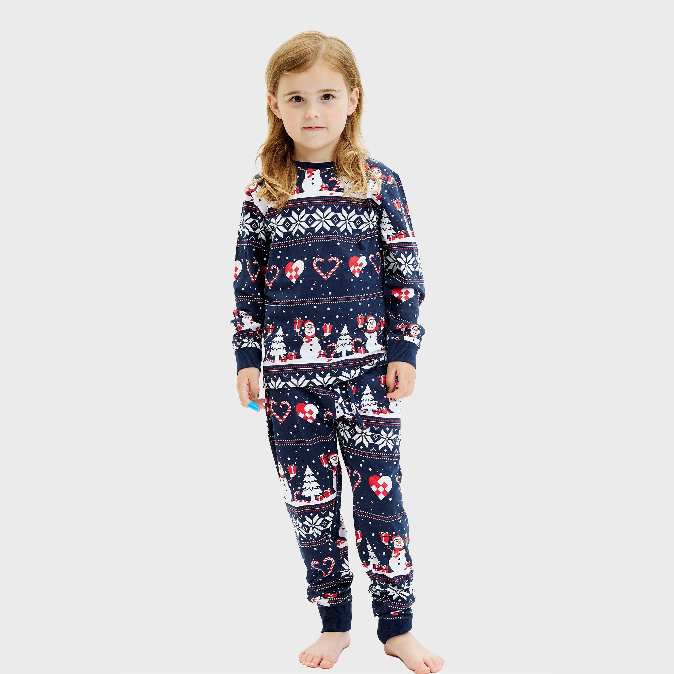Christmas heart christmas pyjamas - child.