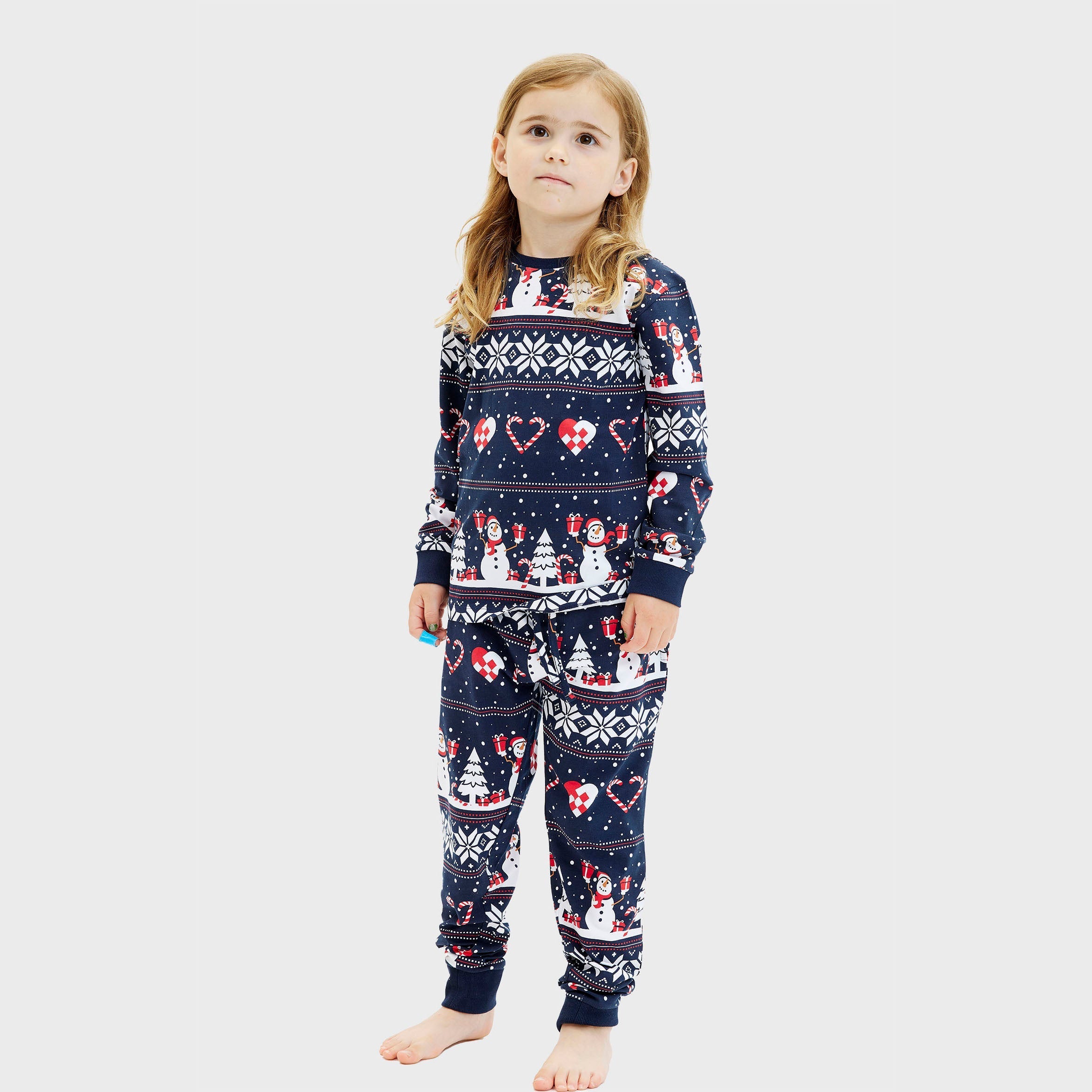 Christmas heart christmas pyjamas - child.