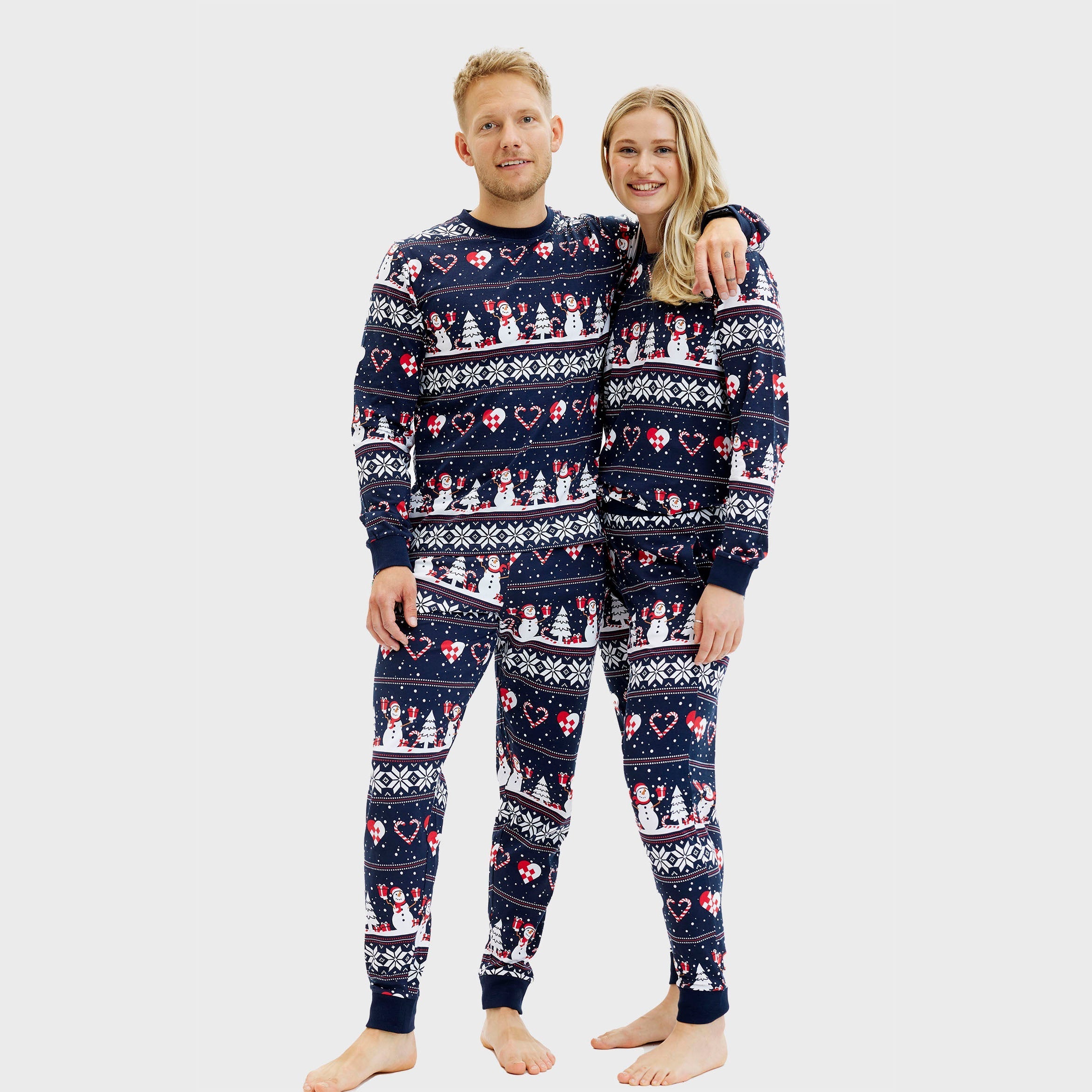 Weihnachtsherz Pyjama - Herren.
