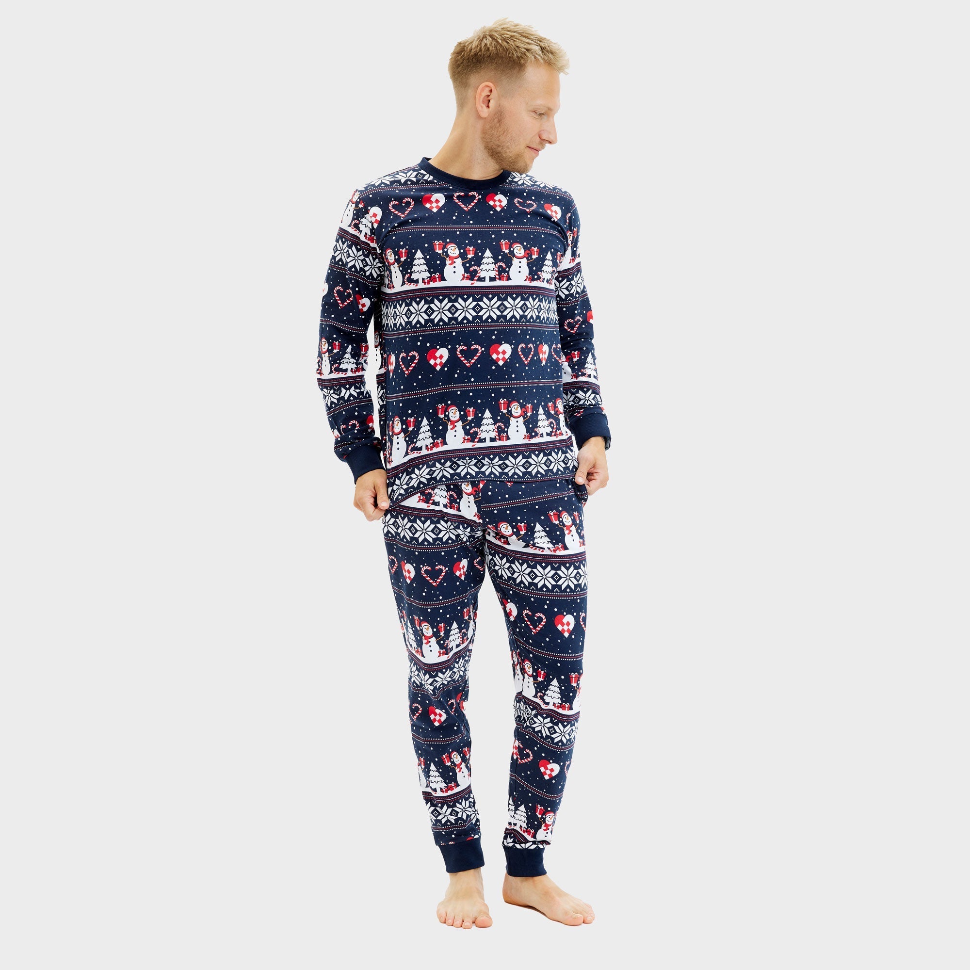 Weihnachtsherz Pyjama - Herren.