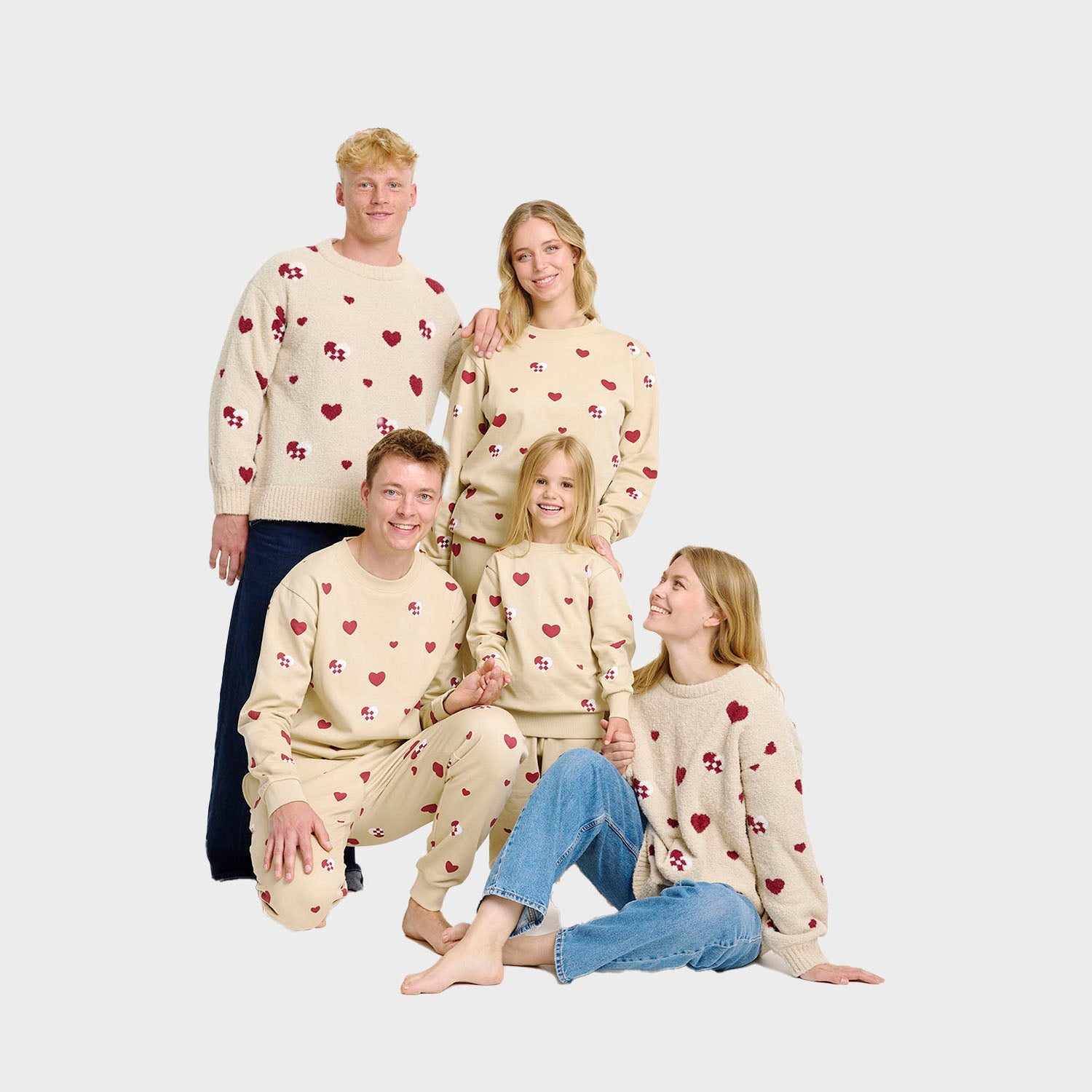 Joulusydän College-Asu – Miehet