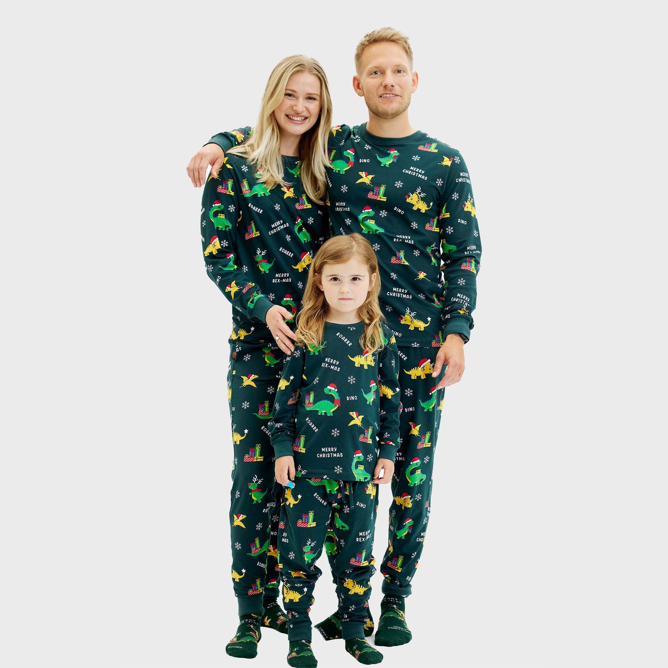 Dino joulupyjama - lapsi.