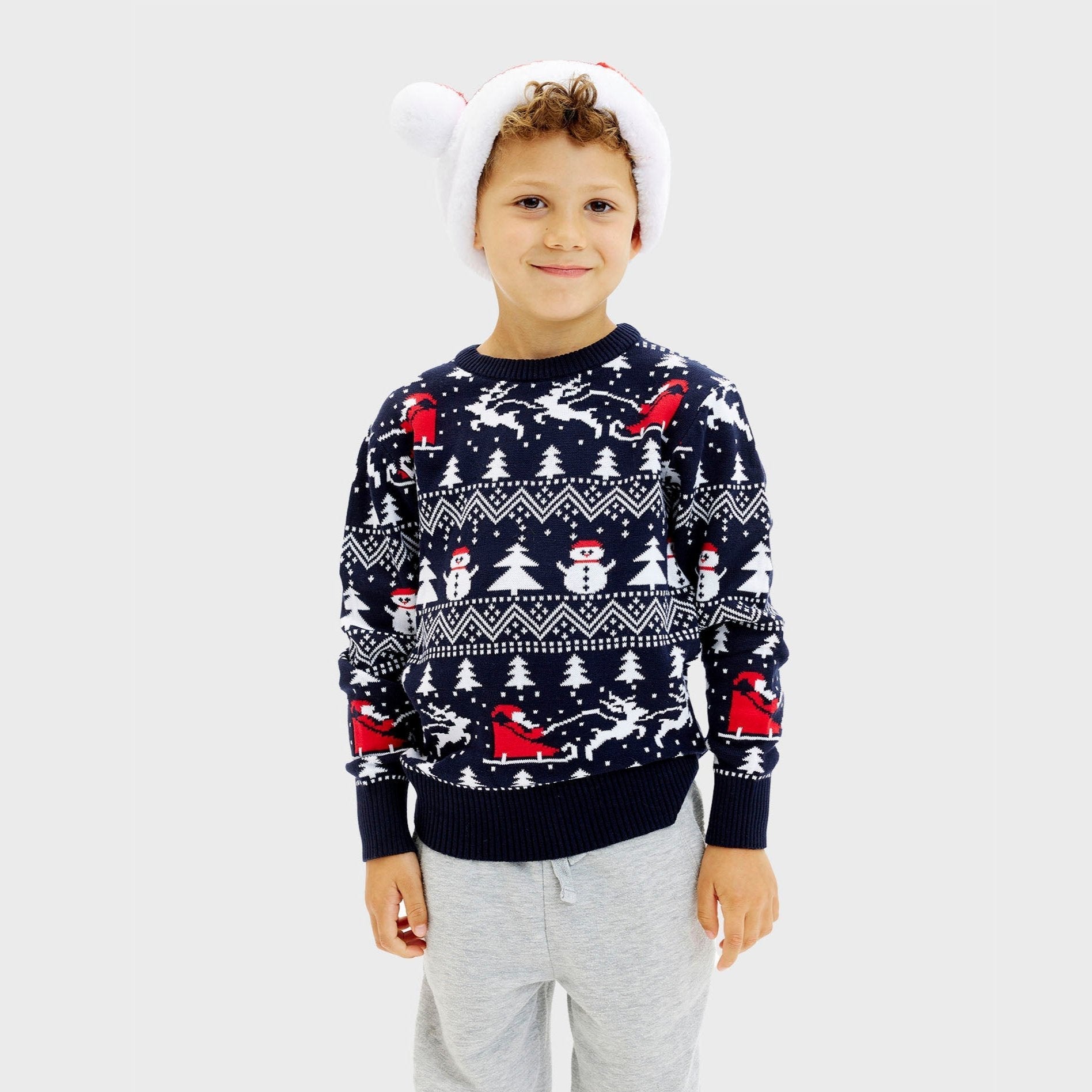 Tyylikäs jouluneulepusero - lapsi.