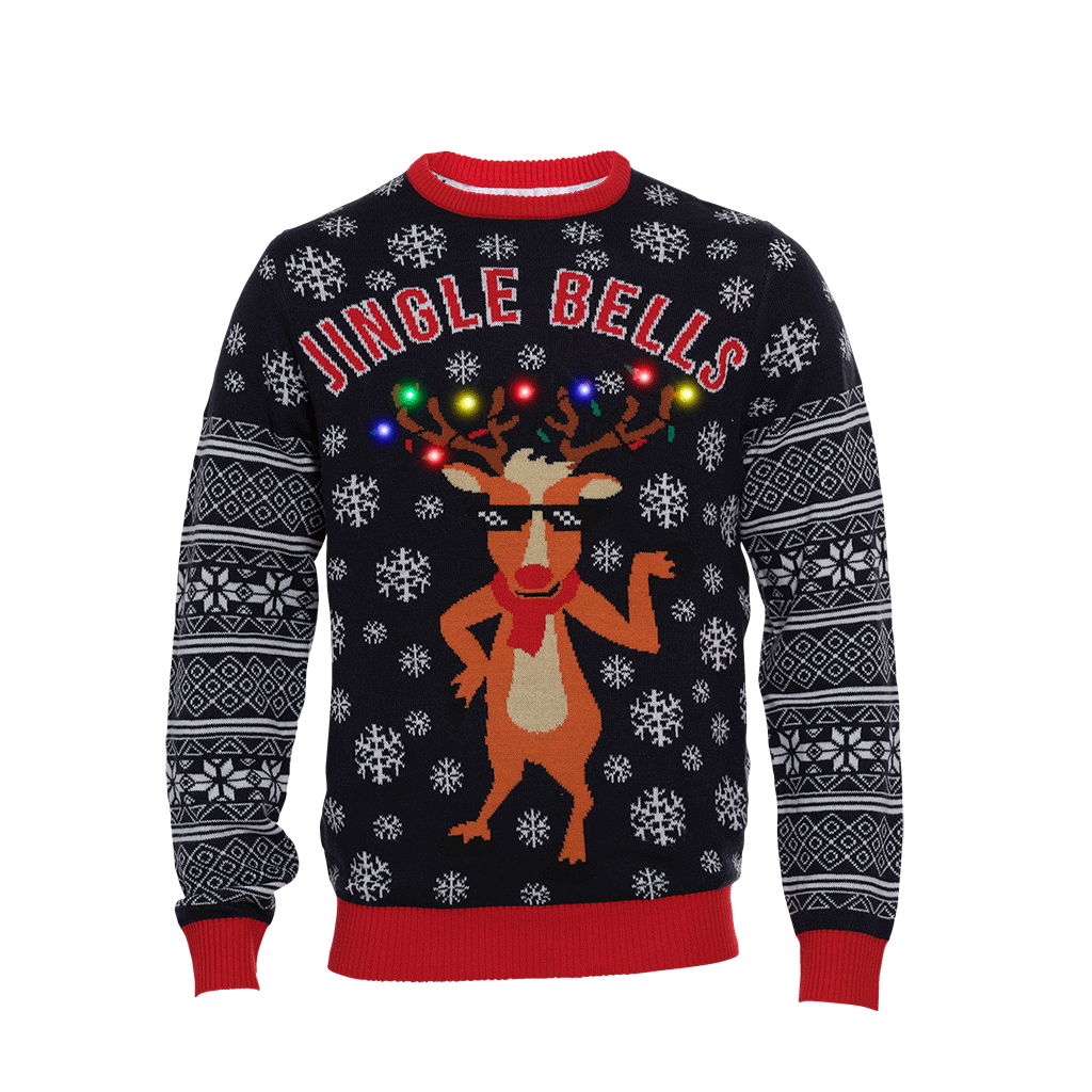 En julesweater med citatet 